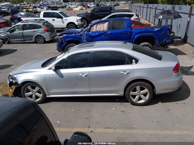 46081838 :رقم المزاد ، 1VWBH7A39DC078653 vin ، 2013 Volkswagen Passat 2.5l Se مزاد بيع