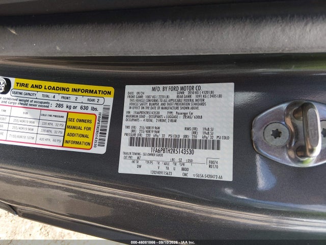 Продаж на аукціоні авто 2024 Ford Mustang Ecoboost Fastback, vin: 1FA6P8TH2R5143530, номер лоту: 46081866