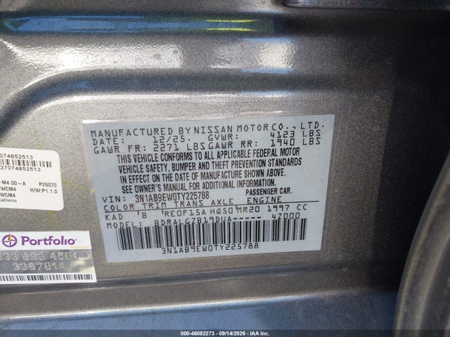 Nissan SENTRA SL 2026 3N1AB9EW0TY225788 Image 9