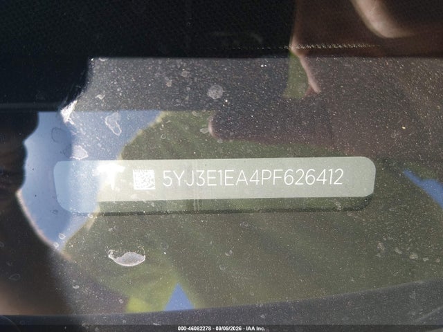 46082278 :رقم المزاد ، 5YJ3E1EA4PF626412 vin ، 2023 Tesla Model 3 Rear-wheel Drive مزاد بيع