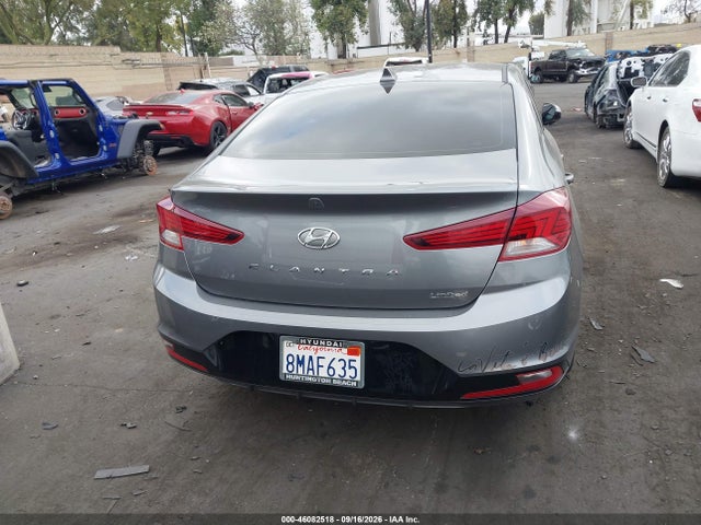 2019 Hyundai Elantra Limited მანქანა იყიდება აუქციონზე, vin: 5NPD84LFXKH495413, აუქციონის ნომერი: 46082518