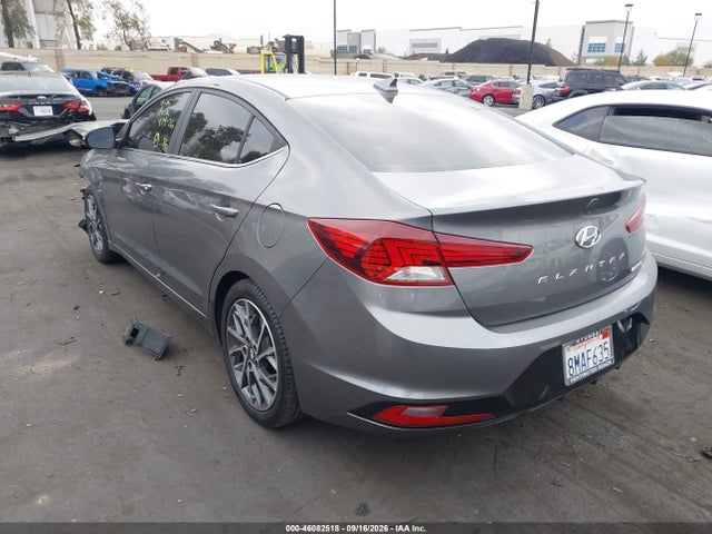 2019 Hyundai Elantra Limited მანქანა იყიდება აუქციონზე, vin: 5NPD84LFXKH495413, აუქციონის ნომერი: 46082518
