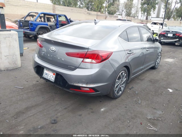 2019 Hyundai Elantra Limited მანქანა იყიდება აუქციონზე, vin: 5NPD84LFXKH495413, აუქციონის ნომერი: 46082518