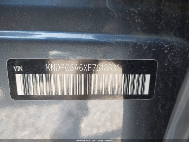 46082673 :رقم المزاد ، KNDPC3A6XE7618631 vin ، 2014 Kia Sportage Sx مزاد بيع