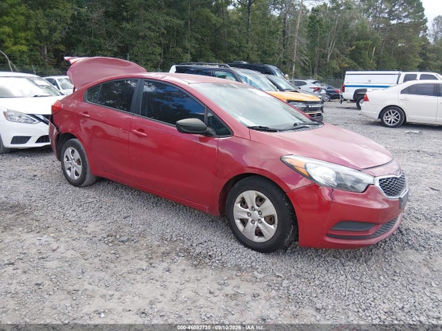 2016 Kia Forte Lx მანქანა იყიდება აუქციონზე, vin: KNAFK4A63G5481127, აუქციონის ნომერი: 46082735