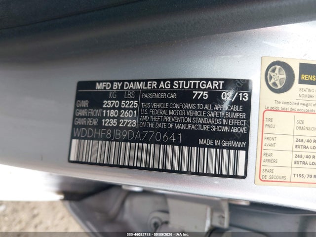 Продажа на аукционе авто 2013 Mercedes-benz E 350 4matic, vin: WDDHF8JB9DA770641, номер лота: 46082788