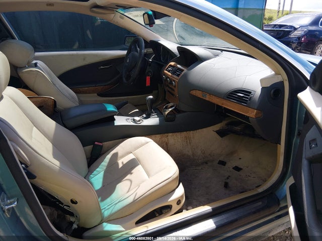 2004 Bmw 645ci მანქანა იყიდება აუქციონზე, vin: WBAEH73494B190555, აუქციონის ნომერი: 46082801