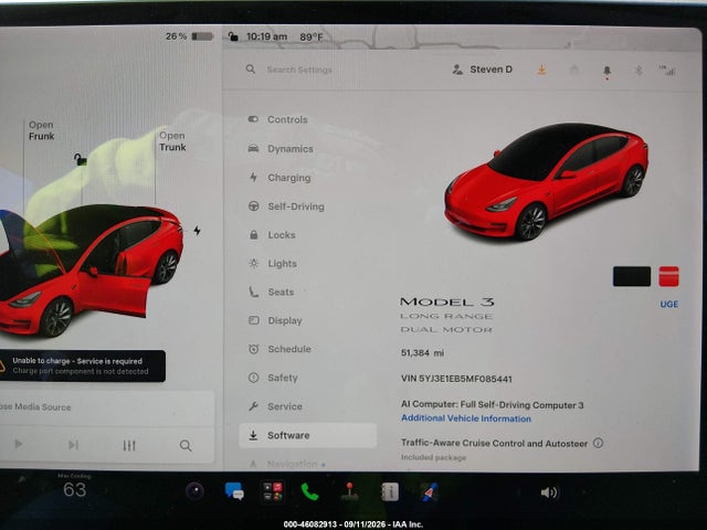 Tesla Model 3 Long Range Dual Motor All-wheel Drive 2021 5YJ3E1EB5MF085441 Image 7