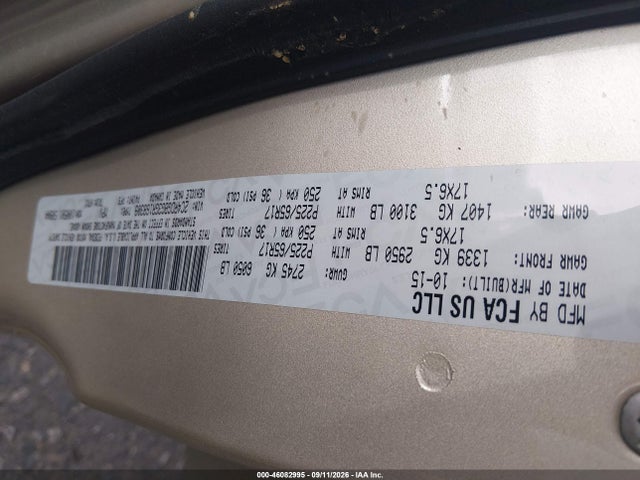 Auction sale of the 2016 Dodge Grand Caravan Se, vin: 2C4RDGBG3GR168309, lot number: 46082995