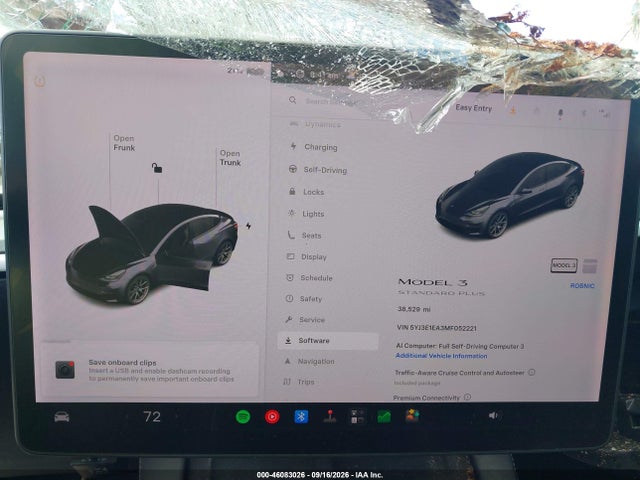 Tesla Model 3 Standard Range Plus Rear-wheel Drive 2021 5YJ3E1EA3MF052221 Image 7