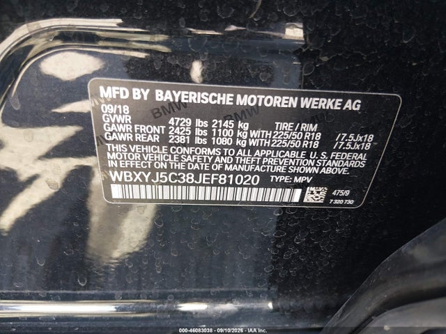 WBXYJ5C38JEF81020 BMW X2 Xdrive28i