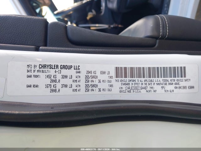 Jeep Grand Cherokee Overland 2014 1C4RJECG5EC164487 Image 9