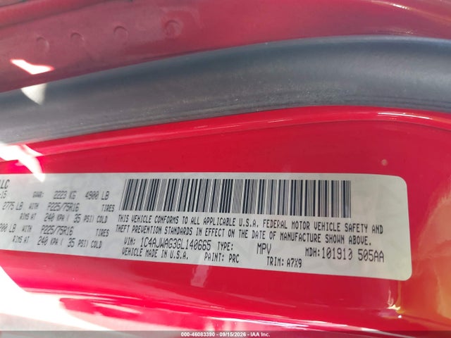 Продажа на аукционе авто 2016 Jeep Wrangler Sport, vin: 1C4AJWAG3GL140665, номер лота: 46083390