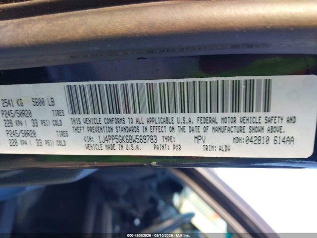 Продаж на аукціоні авто 2011 Jeep Liberty Limited Edition, vin: 1J4PP5GK6BW569783, номер лоту: 46083626