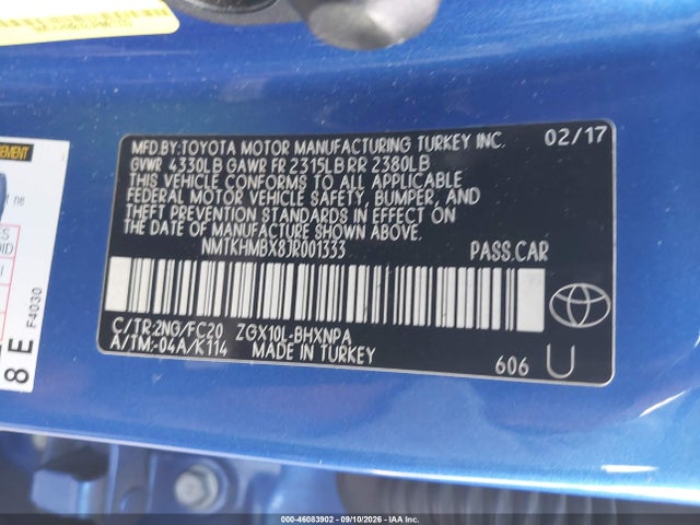 NMTKHMBX8JR001333 Toyota C-hr Xle Premium