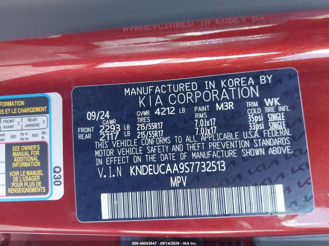 Aukcja sprzedaży 2025 Kia Seltos S, vin: KNDEUCAA9S7732513, numer aukcji: 46083947
