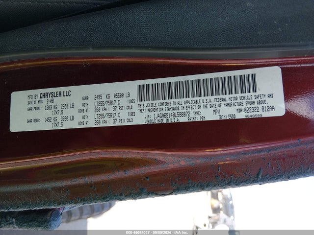 2008 Jeep Wrangler Unlimited Rubicon მანქანა იყიდება აუქციონზე, vin: 1J4GA69148L588872, აუქციონის ნომერი: 46084037