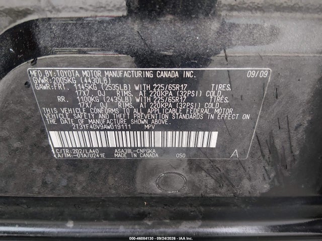Продаж на аукціоні авто 2010 Toyota Rav4 Limited, vin: 2T3YF4DV9AW019111, номер лоту: 46084130