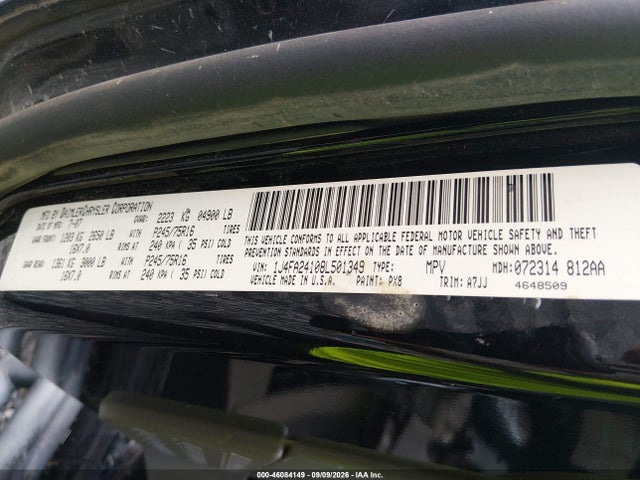 Aukcja sprzedaży 2008 Jeep Wrangler X, vin: 1J4FA24108L501349, numer aukcji: 46084149