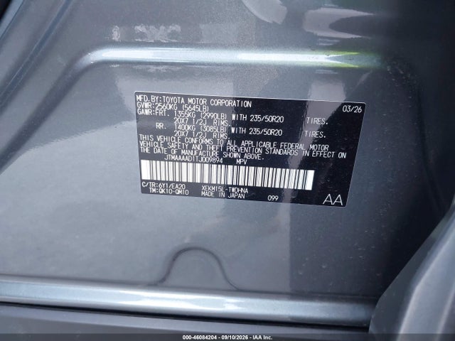 Продаж на аукціоні авто 2026 Toyota C-hr Xse, vin: JTMAAAAD1TJ009894, номер лоту: 46084204