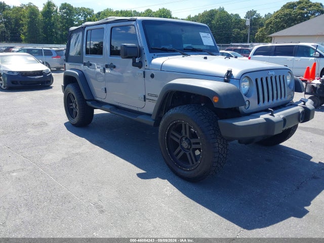 2015 Jeep Wrangler Unlimited Sport მანქანა იყიდება აუქციონზე, vin: 1C4BJWDG0FL637199, აუქციონის ნომერი: 46084243