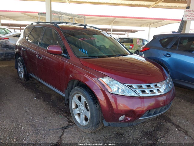 2005 Nissan Murano Sl მანქანა იყიდება აუქციონზე, vin: JN8AZ08T35W323766, აუქციონის ნომერი: 46084389
