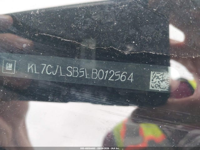 Auction sale of the 2020 Chevrolet Trax Fwd Lt, vin: KL7CJLSB5LB012564, lot number: 46084465