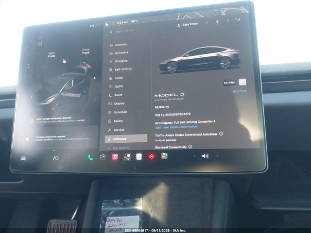 5YJ3E1EA5SF904470 Tesla Model 3 Long Range Rear-wheel Drive/standard Rear-wheel Drive