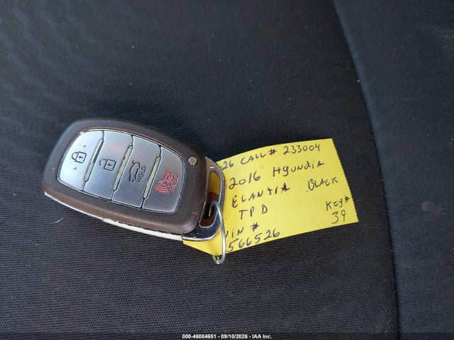 46084651 :رقم المزاد ، KMHDH4AE2GU566526 vin ، 2016 Hyundai Elantra Value Edition مزاد بيع