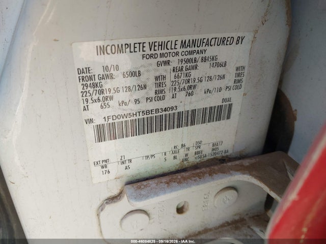 Продаж на аукціоні авто 2011 Ford Super Duty F-550 Drw Xl, vin: 1FD0W5HT5BEB34093, номер лоту: 46084825