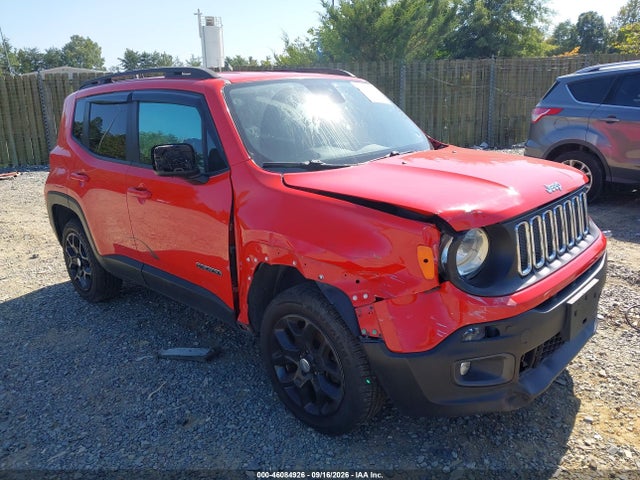 2016 Jeep Renegade Latitude მანქანა იყიდება აუქციონზე, vin: ZACCJBBT5GPD93334, აუქციონის ნომერი: 46084926