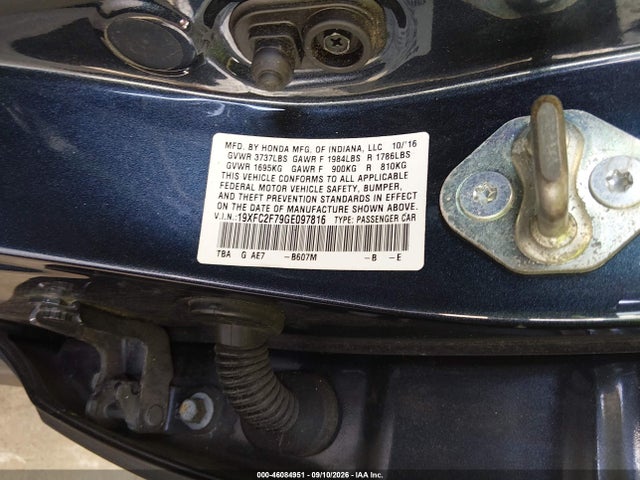 Aukcja sprzedaży 2016 Honda Civic Ex, vin: 19XFC2F79GE097816, numer aukcji: 46084951