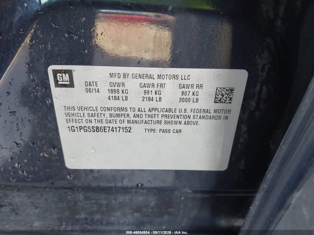 Chevrolet CRUZE LTZ 2014 1G1PG5SB6E7417152 Image 9