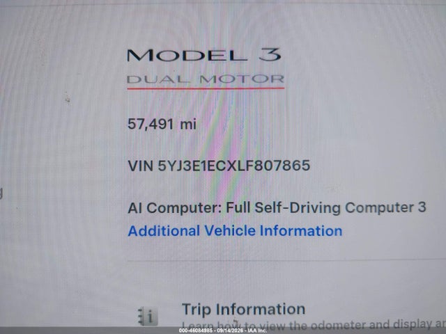 Tesla Model 3 Performance Dual Motor All-wheel Drive 2020 5YJ3E1ECXLF807865 Image 15