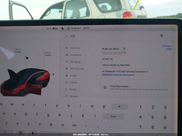Tesla Model 3 Performance Dual Motor All-wheel Drive 2020 5YJ3E1ECXLF807865 Image 7