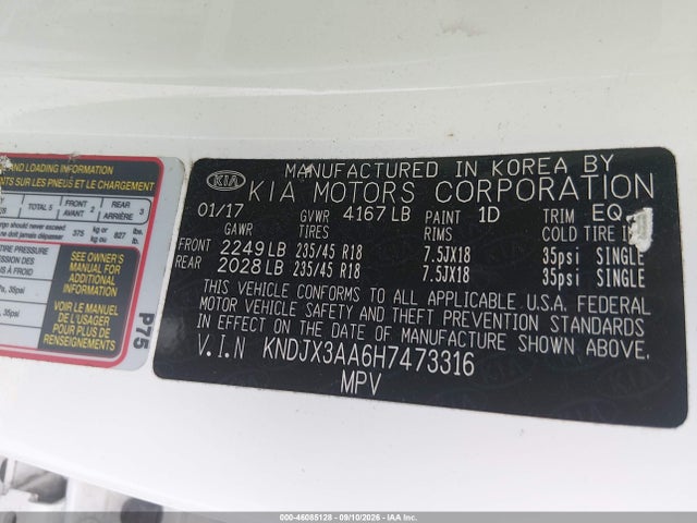 Aukcja sprzedaży 2017 Kia Soul !, vin: KNDJX3AA6H7473316, numer aukcji: 46085128