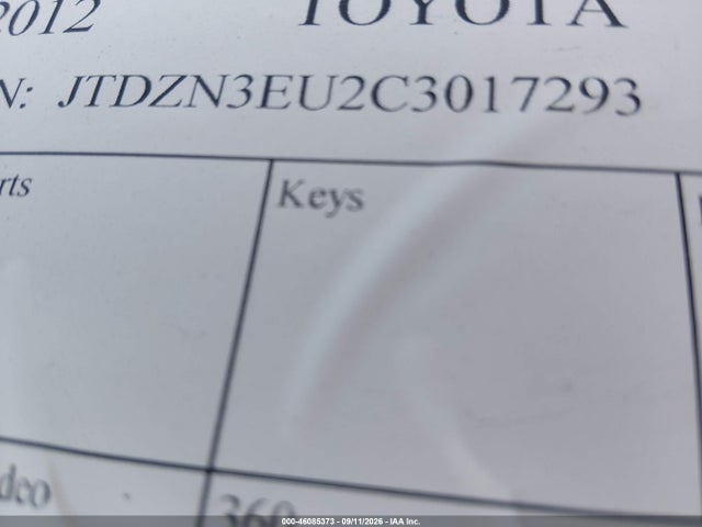 Продажа на аукционе авто 2012 Toyota Prius V Three, vin: JTDZN3EU2C3017293, номер лота: 46085373