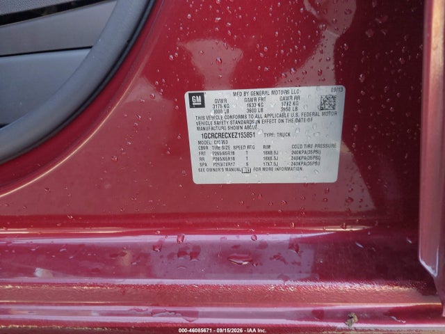 1GCRCRECXEZ153851 Chevrolet Silverado 1500 1lt