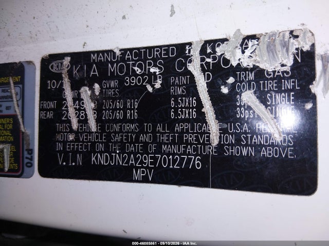 Aukcja sprzedaży 2014 Kia Soul, vin: KNDJN2A29E7012776, numer aukcji: 46085861