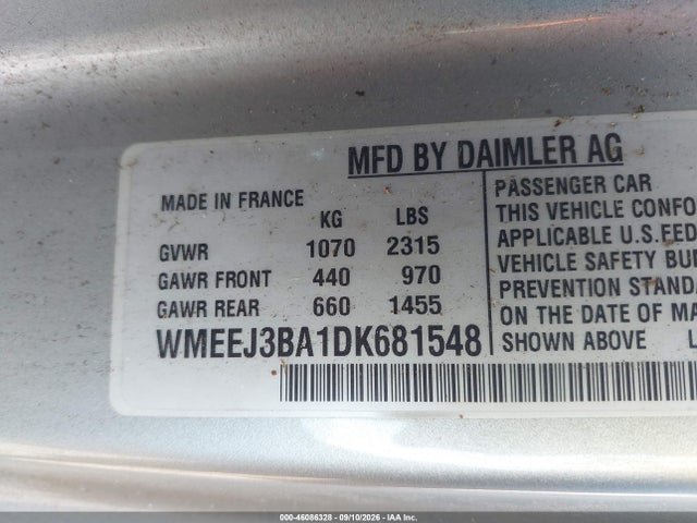 Продажа на аукционе авто 2013 Smart Fortwo Passion, vin: WMEEJ3BA1DK681548, номер лота: 46086328