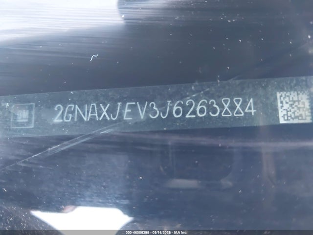 Aukcja sprzedaży 2018 Chevrolet Equinox Lt, vin: 2GNAXJEV3J6263884, numer aukcji: 46086355
