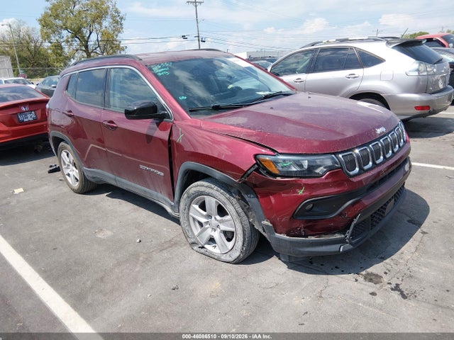 46086510 :رقم المزاد ، 3C4NJCBB1NT224942 vin ، 2022 Jeep Compass Latitude Fwd مزاد بيع