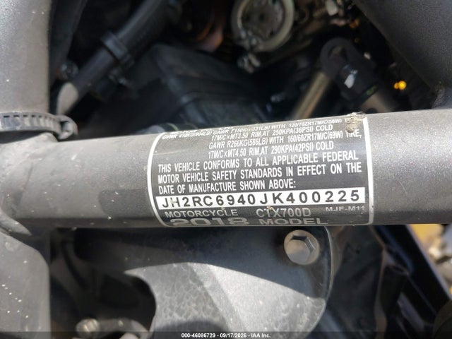 JH2RC6940JK400225 Honda Ctx700 D