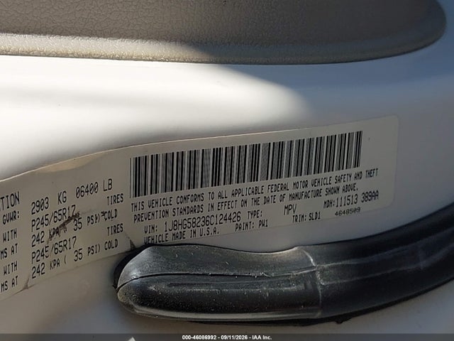 Продаж на аукціоні авто 2006 Jeep Commander Limited, vin: 1J8HG58236C124426, номер лоту: 46086992