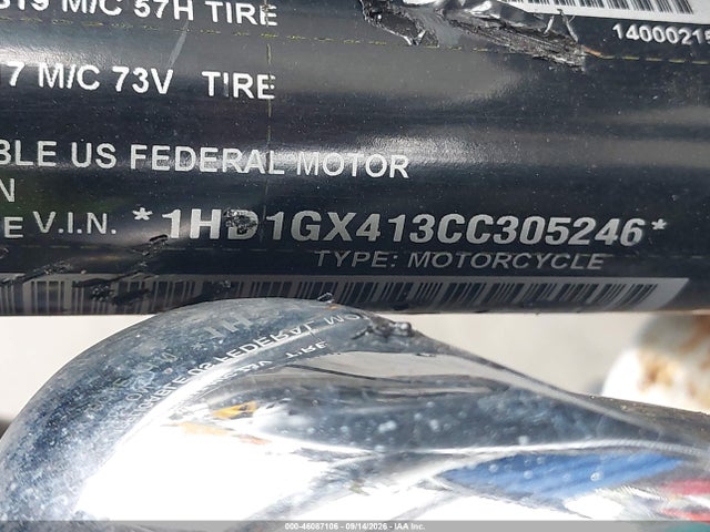 Aukcja sprzedaży 2012 Harley-davidson Fxdb Dyna Street Bob, vin: 1HD1GX413CC305246, numer aukcji: 46087106
