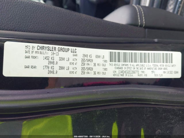 2014 Dodge Durango Citadel მანქანა იყიდება აუქციონზე, vin: 1C4RDHEG2EC266772, აუქციონის ნომერი: 46087308