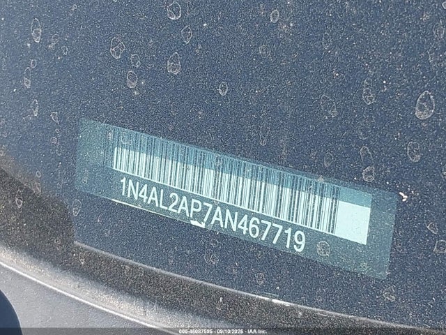 Продаж на аукціоні авто 2010 Nissan Altima 2.5 S, vin: 1N4AL2AP7AN467719, номер лоту: 46087595