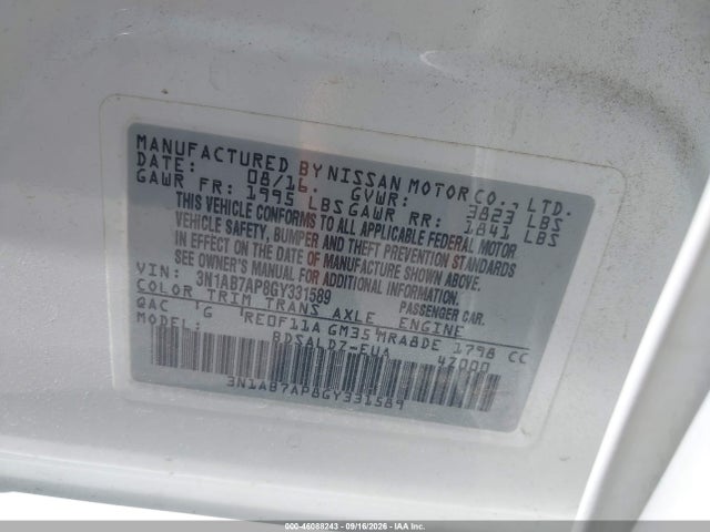 Nissan SENTRA SV 2016 3N1AB7AP8GY331589 Image 9