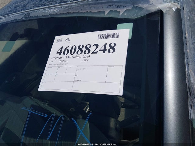 2012 Honda Civic Ex-l მანქანა იყიდება აუქციონზე, vin: 2HGFB2F92CH331413, აუქციონის ნომერი: 46088248