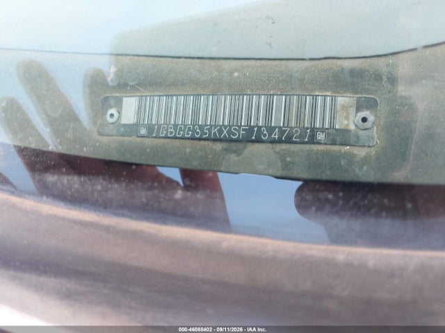 46088402 :رقم المزاد ، 1GBGG35KXSF134721 vin ، 1995 Chevrolet G30 مزاد بيع